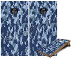 Cornhole Game Board Vinyl Skin Wrap Kit - Premium Laminated - WraptorCamo Digital Camo Navy fits 24x48 game boards (GAMEBOARDS NOT INCLUDED)