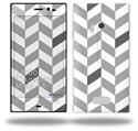 Chevrons Gray And Charcoal - Decal Style Skin (fits Nokia Lumia 928)
