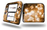 Bokeh Squared Orange - Decal Style Vinyl Skin fits Nintendo 2DS - 2DS NOT INCLUDED