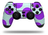 WraptorSkinz Skin compatible with Sony PS4 Dualshock Controller PlayStation 4 Original Slim and Pro Kearas Polka Dots Purple And Blue (CONTROLLER NOT INCLUDED)