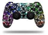 WraptorSkinz Skin compatible with Sony PS4 Dualshock Controller PlayStation 4 Original Slim and Pro Splatter Girly Skull Rainbow (CONTROLLER NOT INCLUDED)