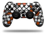 WraptorSkinz Skin compatible with Sony PS4 Dualshock Controller PlayStation 4 Original Slim and Pro Locknodes 05 Burnt Orange (CONTROLLER NOT INCLUDED)