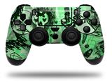 WraptorSkinz Skin compatible with Sony PS4 Dualshock Controller PlayStation 4 Original Slim and Pro Scene Kid Sketches Green (CONTROLLER NOT INCLUDED)