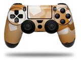 WraptorSkinz Skin compatible with Sony PS4 Dualshock Controller PlayStation 4 Original Slim and Pro Bokeh Squared Orange (CONTROLLER NOT INCLUDED)