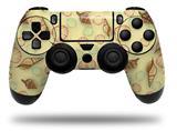 WraptorSkinz Skin compatible with Sony PS4 Dualshock Controller PlayStation 4 Original Slim and Pro Sea Shells 02 Yellow Sunshine (CONTROLLER NOT INCLUDED)