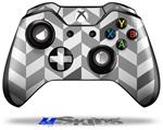 Decal Skin Wrap fits Microsoft XBOX One Wireless Controller Chevrons Gray And Charcoal