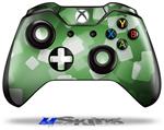 Decal Skin Wrap fits Microsoft XBOX One Wireless Controller Bokeh Squared Green