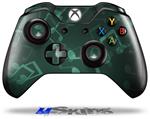Decal Skin Wrap fits Microsoft XBOX One Wireless Controller Bokeh Music Seafoam Green