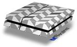 Vinyl Decal Skin Wrap compatible with Sony PlayStation 4 Original Console Chevrons Gray And Charcoal (PS4 NOT INCLUDED)