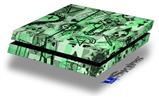 Vinyl Decal Skin Wrap compatible with Sony PlayStation 4 Original Console Scene Kid Sketches Green (PS4 NOT INCLUDED)