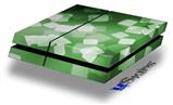 Vinyl Decal Skin Wrap compatible with Sony PlayStation 4 Original Console Bokeh Squared Green (PS4 NOT INCLUDED)