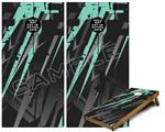 Cornhole Game Board Vinyl Skin Wrap Kit - Baja 0014 Seafoam Green fits 24x48 game boards (GAMEBOARDS NOT INCLUDED)