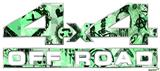 Scene Kid Sketches Green - 4x4 Decal Bolted 13x5.5 (2 Decal Set)