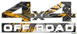 Baja 0032 Orange - 4x4 Decal Bolted 13x5.5 (2 Decal Set)