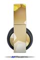 Vinyl Decal Skin Wrap compatible with Original Sony PlayStation 4 Gold Wireless Headphones Bokeh Hex Yellow (PS4 HEADPHONES  NOT INCLUDED)