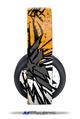 Vinyl Decal Skin Wrap compatible with Original Sony PlayStation 4 Gold Wireless Headphones Baja 0040 Orange (PS4 HEADPHONES  NOT INCLUDED)
