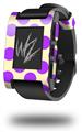 Kearas Polka Dots Purple On Cream - Decal Style Skin fits original Pebble Smart Watch (WATCH SOLD SEPARATELY)