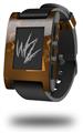 Bokeh Music Orange - Decal Style Skin fits original Pebble Smart Watch (WATCH SOLD SEPARATELY)