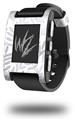 Watercolor Leaves Purple - Decal Style Skin fits original Pebble Smart Watch (WATCH SOLD SEPARATELY)