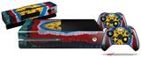 Tie Dye Circles and Squares 101 - Holiday Bundle Decal Style Skin fits XBOX One Console Original, Kinect and 2 Controllers (XBOX SYSTEM NOT INCLUDED)