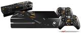 Baja 0023 Orange - Holiday Bundle Decal Style Skin fits XBOX One Console Original, Kinect and 2 Controllers (XBOX SYSTEM NOT INCLUDED)