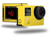 Hearts Yellow On White - Decal Style Skin fits GoPro Hero 4 Silver Camera (GOPRO SOLD SEPARATELY)