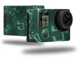 Bokeh Music Seafoam Green - Decal Style Skin fits GoPro Hero 4 Black Camera (GOPRO SOLD SEPARATELY)