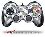 Chevrons Gray And Charcoal - Decal Style Skin fits Logitech F310 Gamepad Controller (CONTROLLER SOLD SEPARATELY)