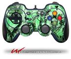Scene Kid Sketches Green - Decal Style Skin fits Logitech F310 Gamepad Controller (CONTROLLER SOLD SEPARATELY)