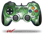 Bokeh Squared Green - Decal Style Skin fits Logitech F310 Gamepad Controller (CONTROLLER SOLD SEPARATELY)