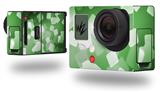Bokeh Squared Green - Decal Style Skin fits GoPro Hero 3+ Camera (GOPRO NOT INCLUDED)