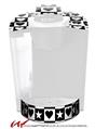 Decal Style Vinyl Skin compatible with Keurig K40 Elite Coffee Makers Hearts And Stars Black and White (KEURIG NOT INCLUDED)