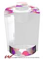 Decal Style Vinyl Skin compatible with Keurig K40 Elite Coffee Makers Brushed Circles Pink (KEURIG NOT INCLUDED)