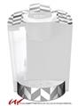 Decal Style Vinyl Skin compatible with Keurig K40 Elite Coffee Makers Chevrons Gray And Charcoal (KEURIG NOT INCLUDED)