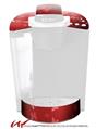 Decal Style Vinyl Skin compatible with Keurig K40 Elite Coffee Makers Bokeh Butterflies Red (KEURIG NOT INCLUDED)