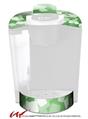 Decal Style Vinyl Skin compatible with Keurig K40 Elite Coffee Makers Bokeh Squared Green (KEURIG NOT INCLUDED)
