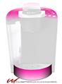 Decal Style Vinyl Skin compatible with Keurig K40 Elite Coffee Makers Smooth Fades White Hot Pink (KEURIG NOT INCLUDED)
