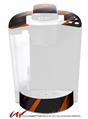 Decal Style Vinyl Skin compatible with Keurig K40 Elite Coffee Makers Jagged Camo Burnt Orange (KEURIG NOT INCLUDED)