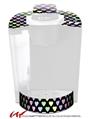 Decal Style Vinyl Skin compatible with Keurig K40 Elite Coffee Makers Pastel Hearts on Black (KEURIG NOT INCLUDED)