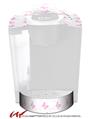 Decal Style Vinyl Skin compatible with Keurig K40 Elite Coffee Makers Pastel Butterflies Pink on White (KEURIG NOT INCLUDED)