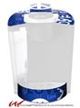 Decal Style Vinyl Skin compatible with Keurig K40 Elite Coffee Makers Love and Peace Blue (KEURIG NOT INCLUDED)