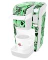 Decal Style Vinyl Skin compatible with Keurig K10 / K15 Mini Plus Coffee Makers Scene Kid Sketches Green (KEURIG NOT INCLUDED)