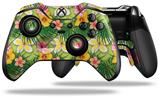 Beach Flowers 02 Sage Green - Decal Style Skin fits Microsoft XBOX One ELITE Wireless Controller