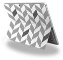Chevrons Gray And Charcoal - Decal Style Vinyl Skin (fits Microsoft Surface Pro 4)