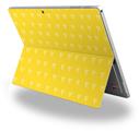 Hearts Yellow On White - Decal Style Vinyl Skin fits Microsoft Surface Pro 4 (SURFACE NOT INCLUDED)