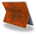 Folder Doodles Burnt Orange - Decal Style Vinyl Skin fits Microsoft Surface Pro 4 (SURFACE NOT INCLUDED)