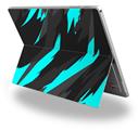 Jagged Camo Neon Teal - Decal Style Vinyl Skin fits Microsoft Surface Pro 4 (SURFACE NOT INCLUDED)