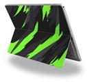 Jagged Camo Neon Green - Decal Style Vinyl Skin fits Microsoft Surface Pro 4 (SURFACE NOT INCLUDED)