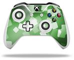 WraptorSkinz Decal Skin Wrap Set works with 2016 and newer XBOX One S / X Controller Bokeh Squared Green (CONTROLLER NOT INCLUDED)