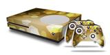 WraptorSkinz Decal Skin Wrap Set works with 2016 and newer XBOX One S Console and 2 Controllers Bokeh Hex Yellow